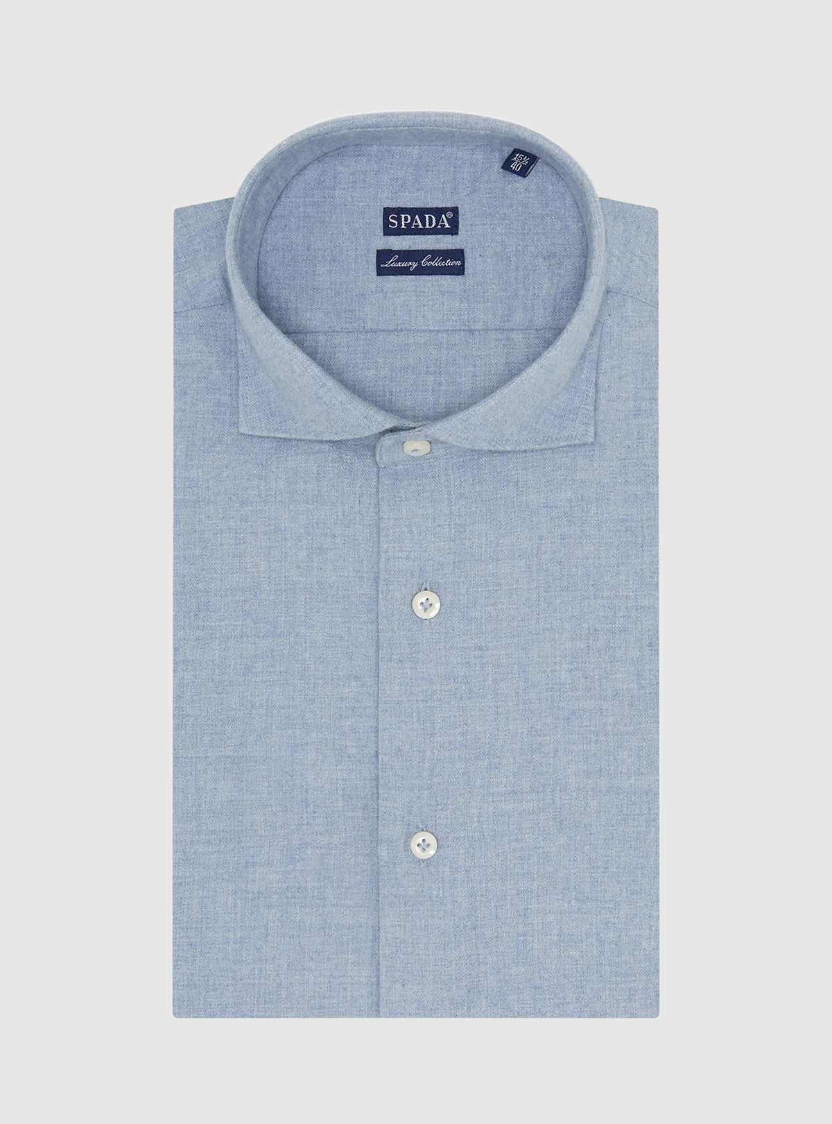 Camicia tinta unita in flanella-0