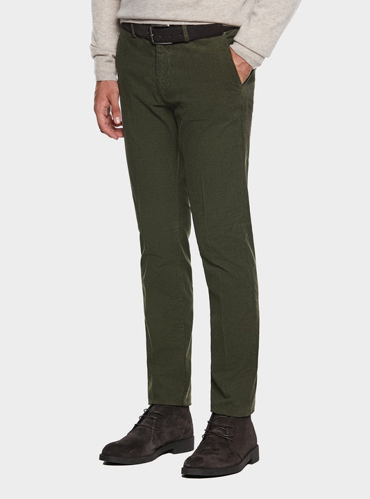 chinos in velluto a costa interrotta