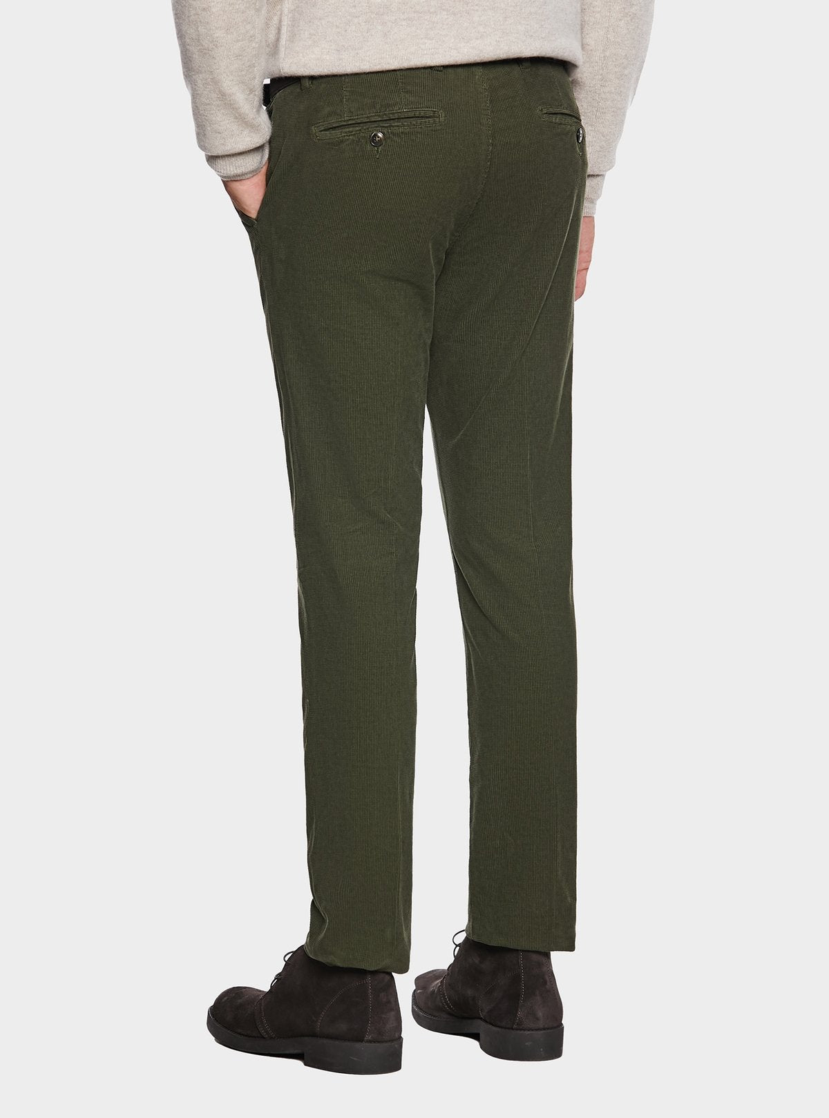 chinos in velluto a costa interrotta