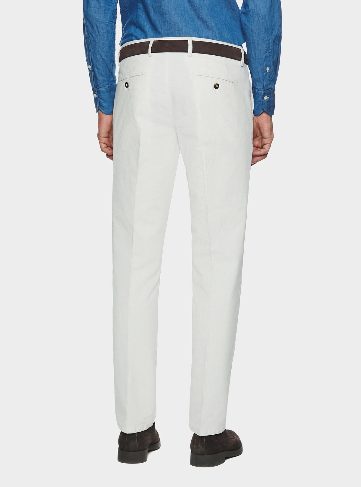 chinos in velluto a costa interrotta