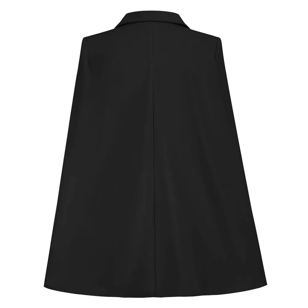 2022 Spring Autumn Women's Coat Casual Slim Cloak Suit Professional Suits Fashion Commuter Temperament Suit Dresses for Female