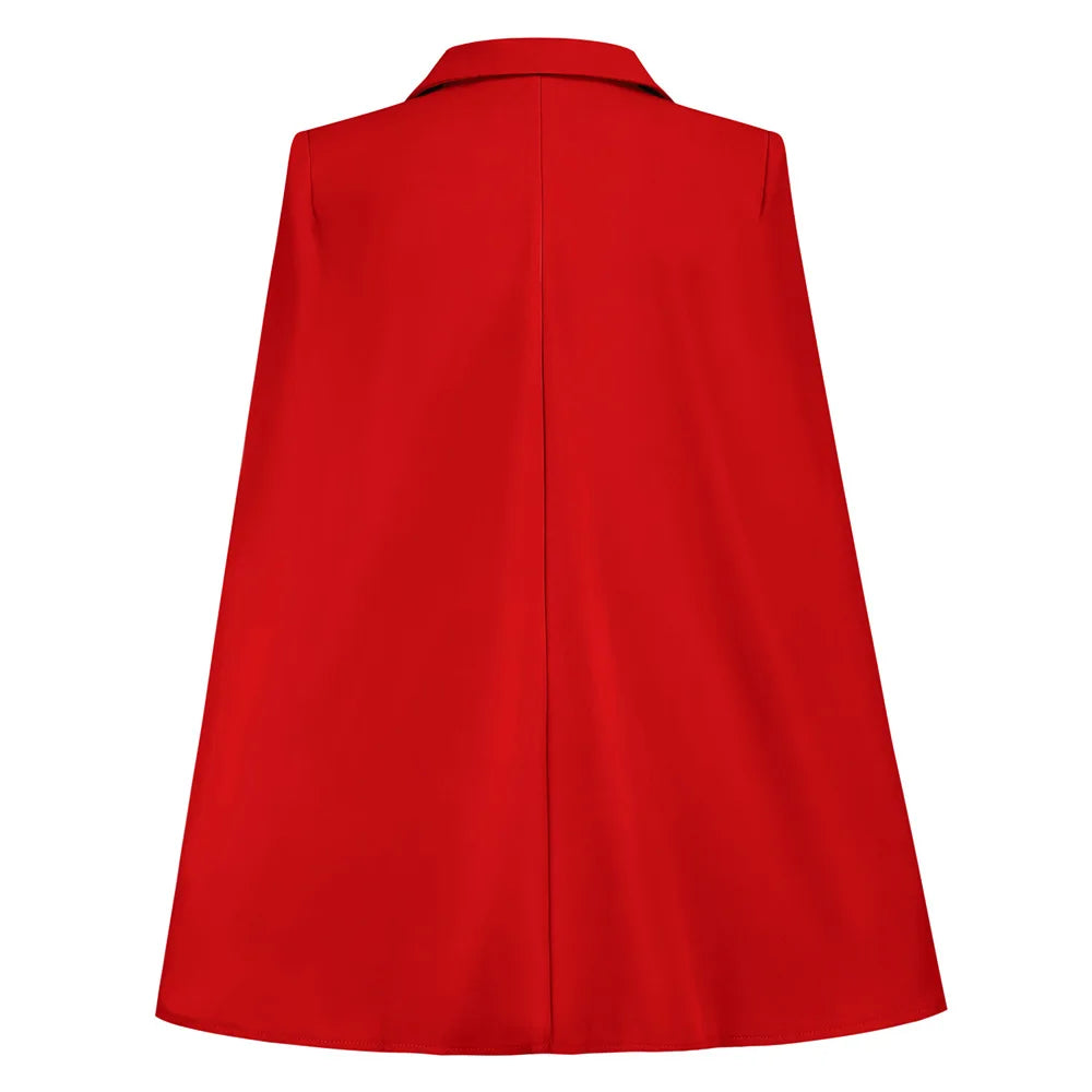 2022 Spring Autumn Women's Coat Casual Slim Cloak Suit Professional Suits Fashion Commuter Temperament Suit Dresses for Female