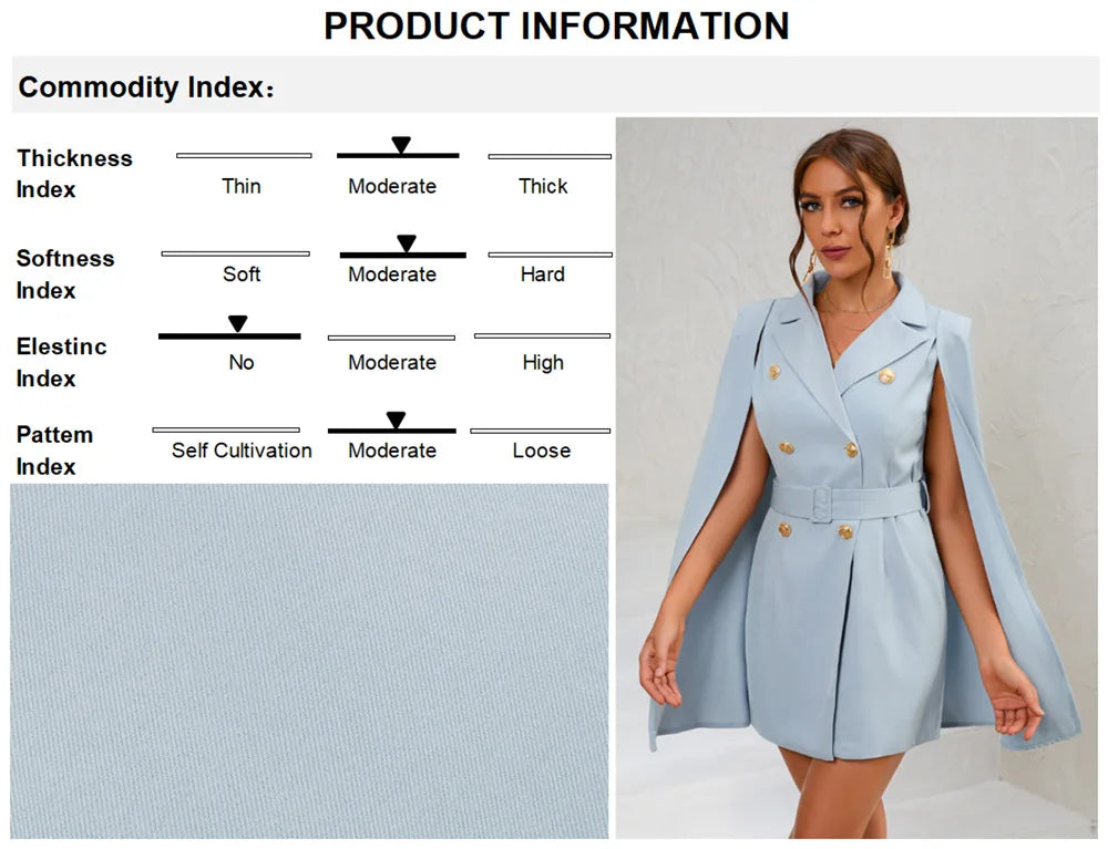 2022 Spring Autumn Women's Coat Casual Slim Cloak Suit Professional Suits Fashion Commuter Temperament Suit Dresses for Female