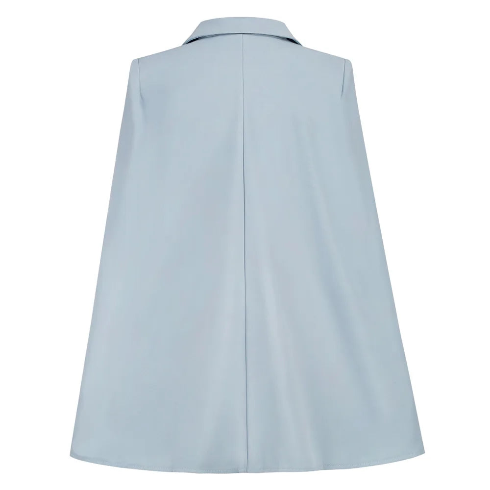 2022 Spring Autumn Women's Coat Casual Slim Cloak Suit Professional Suits Fashion Commuter Temperament Suit Dresses for Female