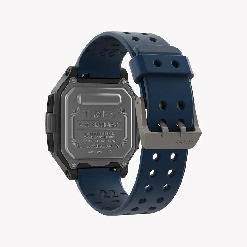 Timex Men's Blue Silicone Watch, Digital Dial | Tw5m28800-3