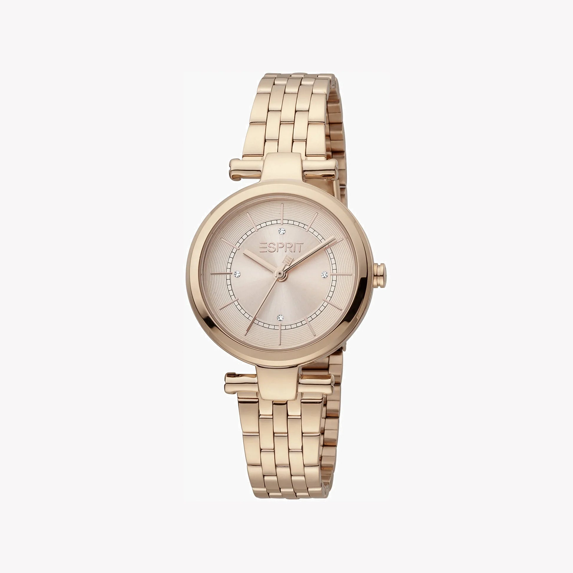 Esprit Women's Rose Gold Stainless Steel Watch, Round Case | Esm-12345-1